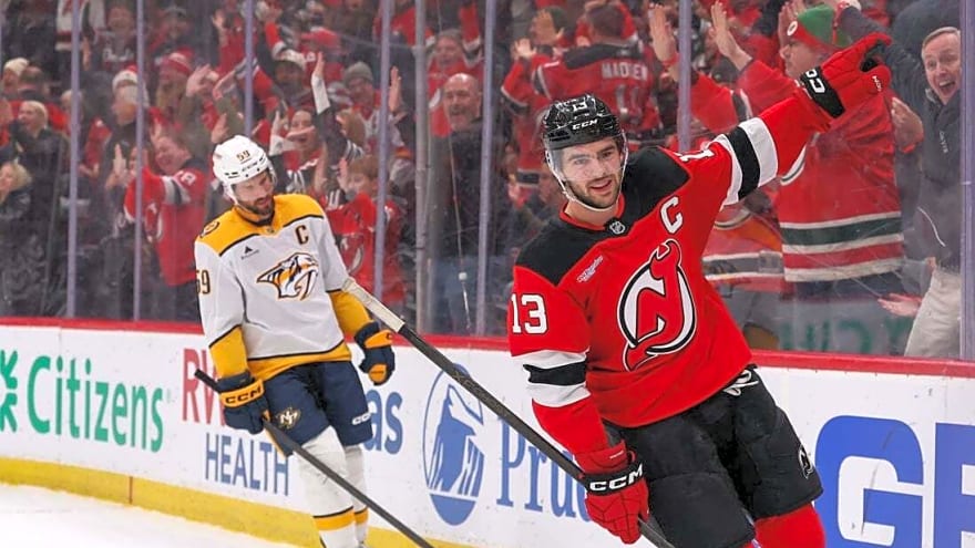 Nico Hischier delivers OT winner, Devils power past Predators