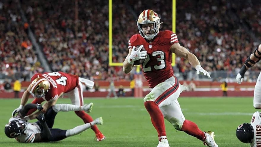 49ers RB Christian McCaffrey, LT Trent Williams miss practice