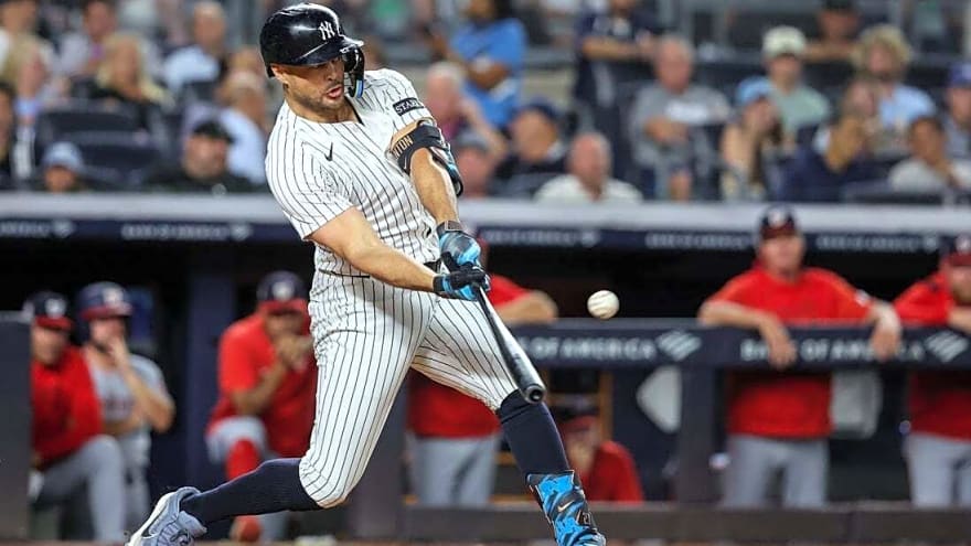 Giancarlo Stanton, Yankees shoot for sweep of Nationals