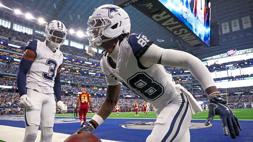 Cowboys roll past Commanders, who lose Jayden Daniels
