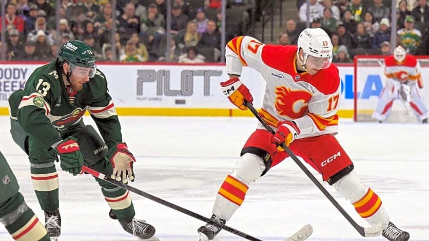 Flames claim fifth straight loss against hot Wild