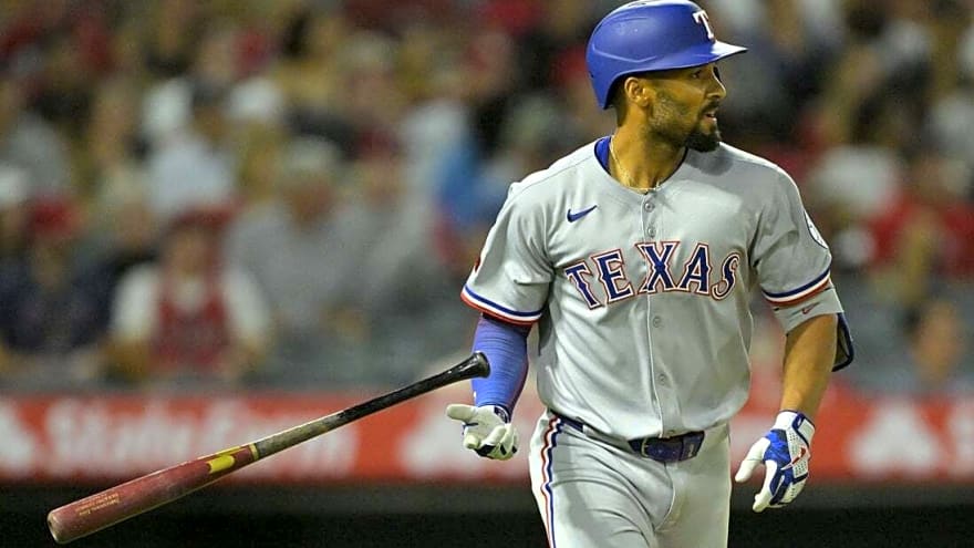 Seven-run inning propels Rangers past Angels