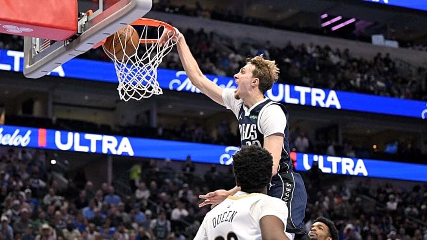 Cooper Flagg&#39;s season-best performance helps Mavericks best Pelicans