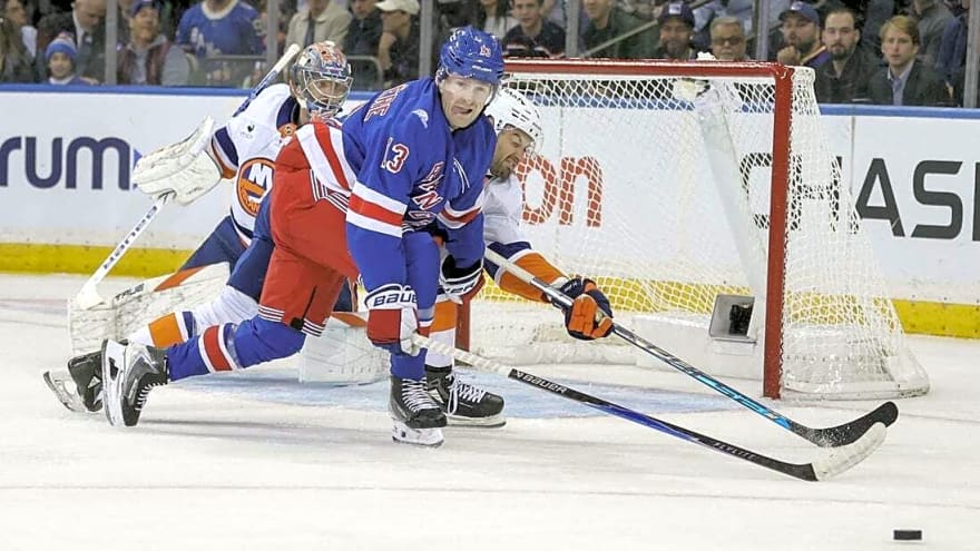 Alexis Lafreniere nets hat trick as Rangers down Islanders