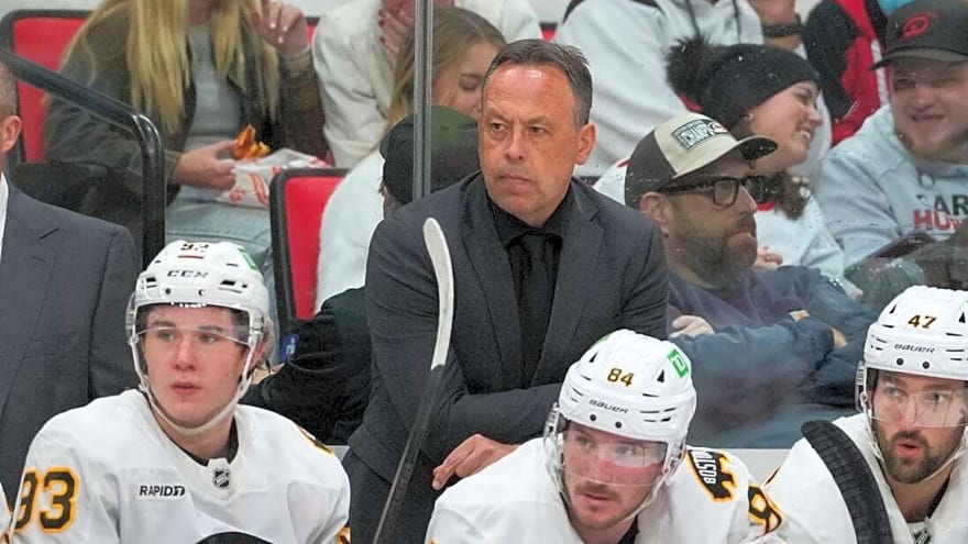 Bruins buzzing into Blues trip despite losing to Canes