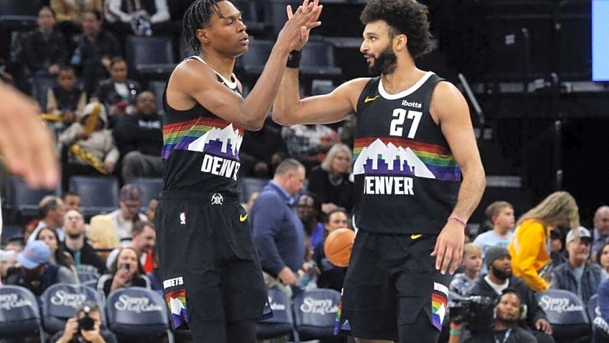 Nuggets on fire from 3-point range, fend off Grizzlies