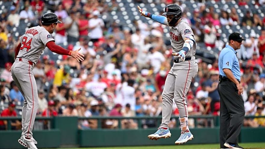 Red Sox ride hot offense, sweep Nationals