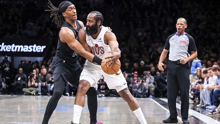 James Harden, Cavaliers hand Nets eighth straight loss