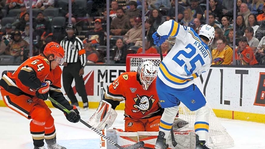 Joel Hofer produces 5th shutout of season as Blues blank Ducks