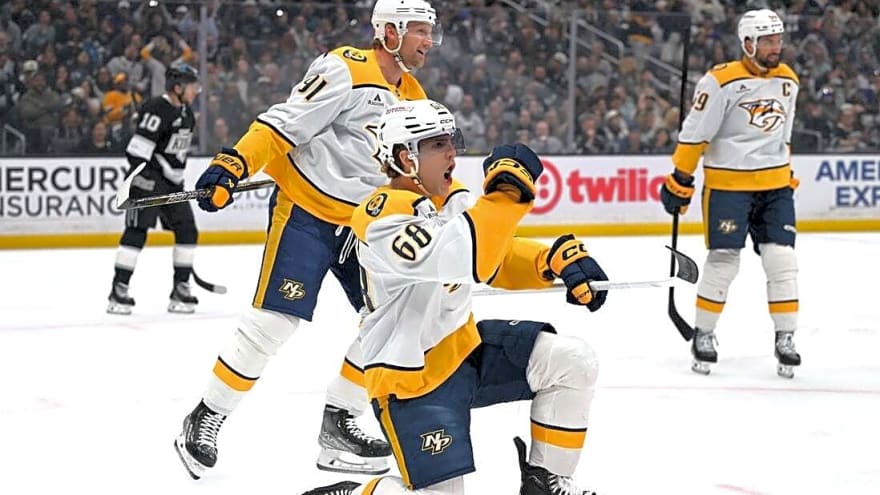 Predators give up big lead, then edge Kings in shootout