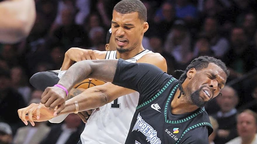 Wolves win after Spurs' Victor Wembanyama ejected, even series