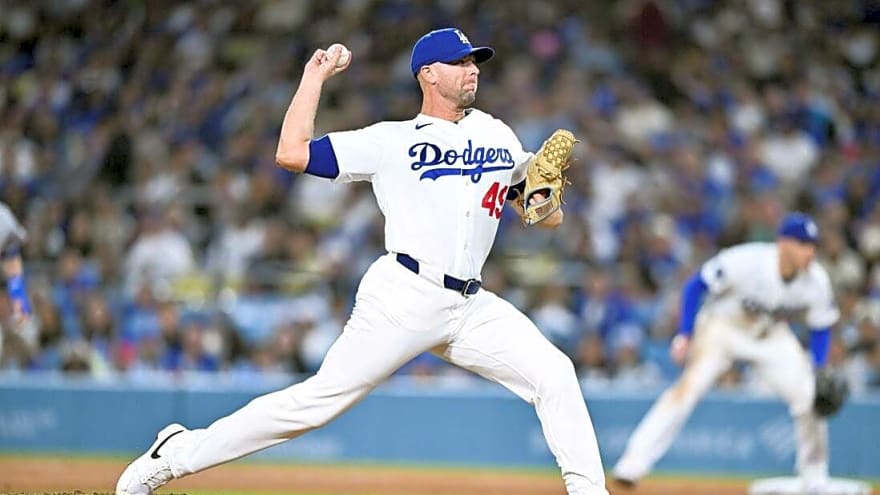 Dodgers place RHP Blake Treinen (elbow inflammation) on 15-day IL