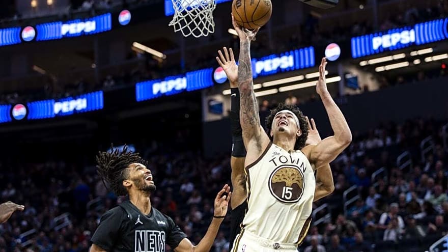 Gui Santos' career game helps Warriors rally, extend Nets' skid