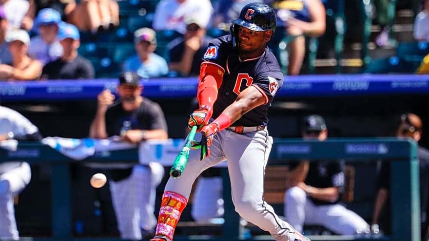 Chase DeLauter leads way as Guardians complete sweep of Rockies