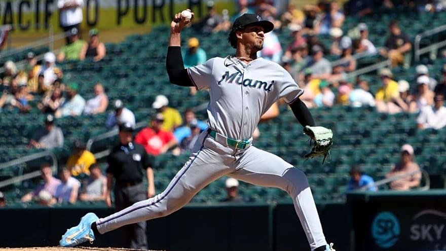 MLB roundup: Marlins ride Eury Perez's 7 perfect innings to wild win over A's