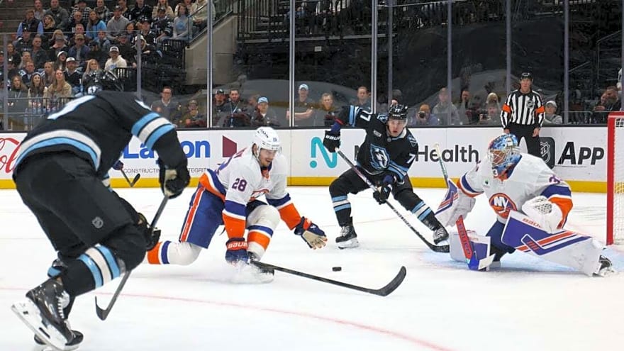 Rookie Matthew Schaefer notches OT game-winner as Isles edge Mammoth