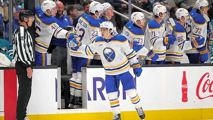 Colten Ellis stops 23 shots as Sabres shut out Sharks
