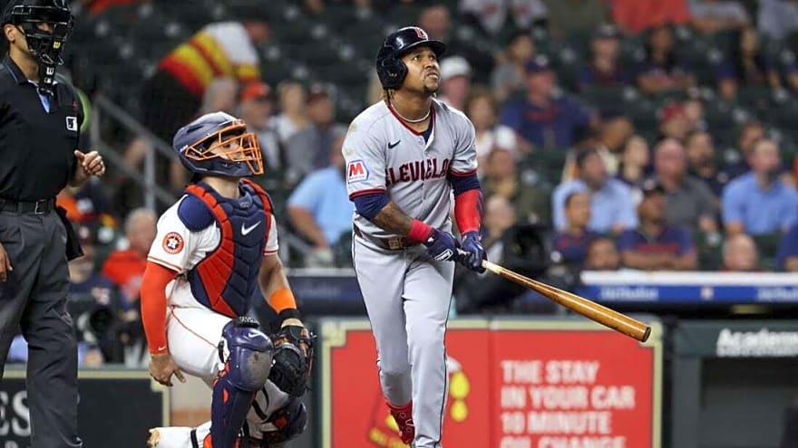 Angel Martinez&#39;s grand slam in 10th lifts Guardians past Astros