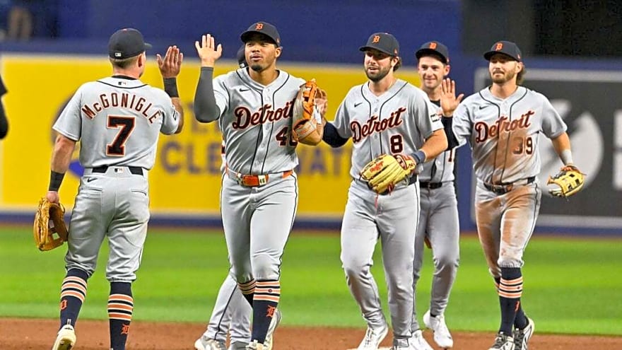 Tigers chase rare winning streak, series victory over Rays
