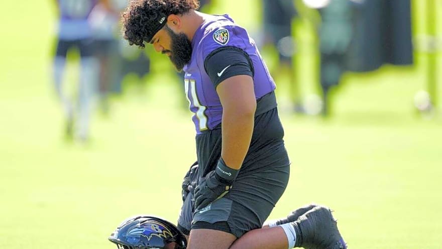 Report: Ravens G Vega Ioane dealing with MCL sprain