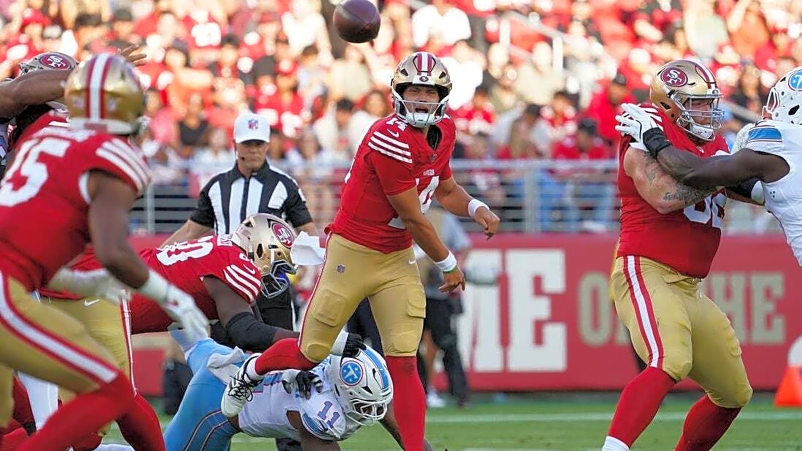 49ers QB Kurtis Rourke hospitalized for rib injury
