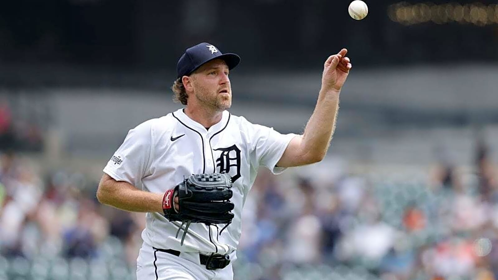 Tigers blank A&#39;s in Dietrich Enns&#39; successful return to majors