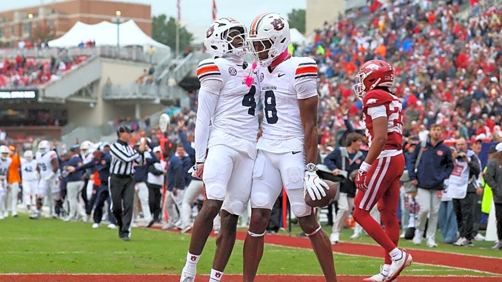 Rayshawn Pleasant's pick-six helps Auburn defeat Arkansas