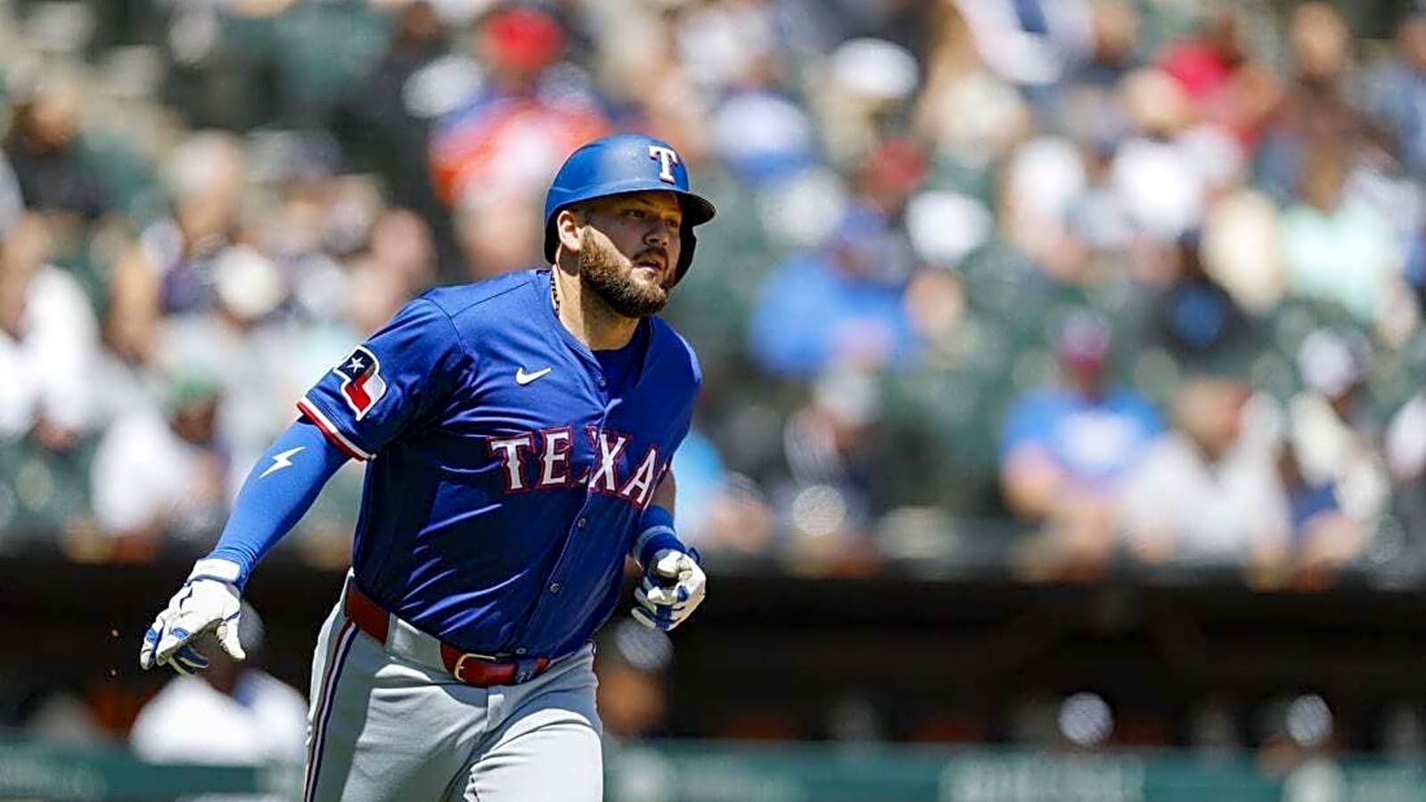 Rangers place 1B Jake Burger (oblique) on 10-day injured list