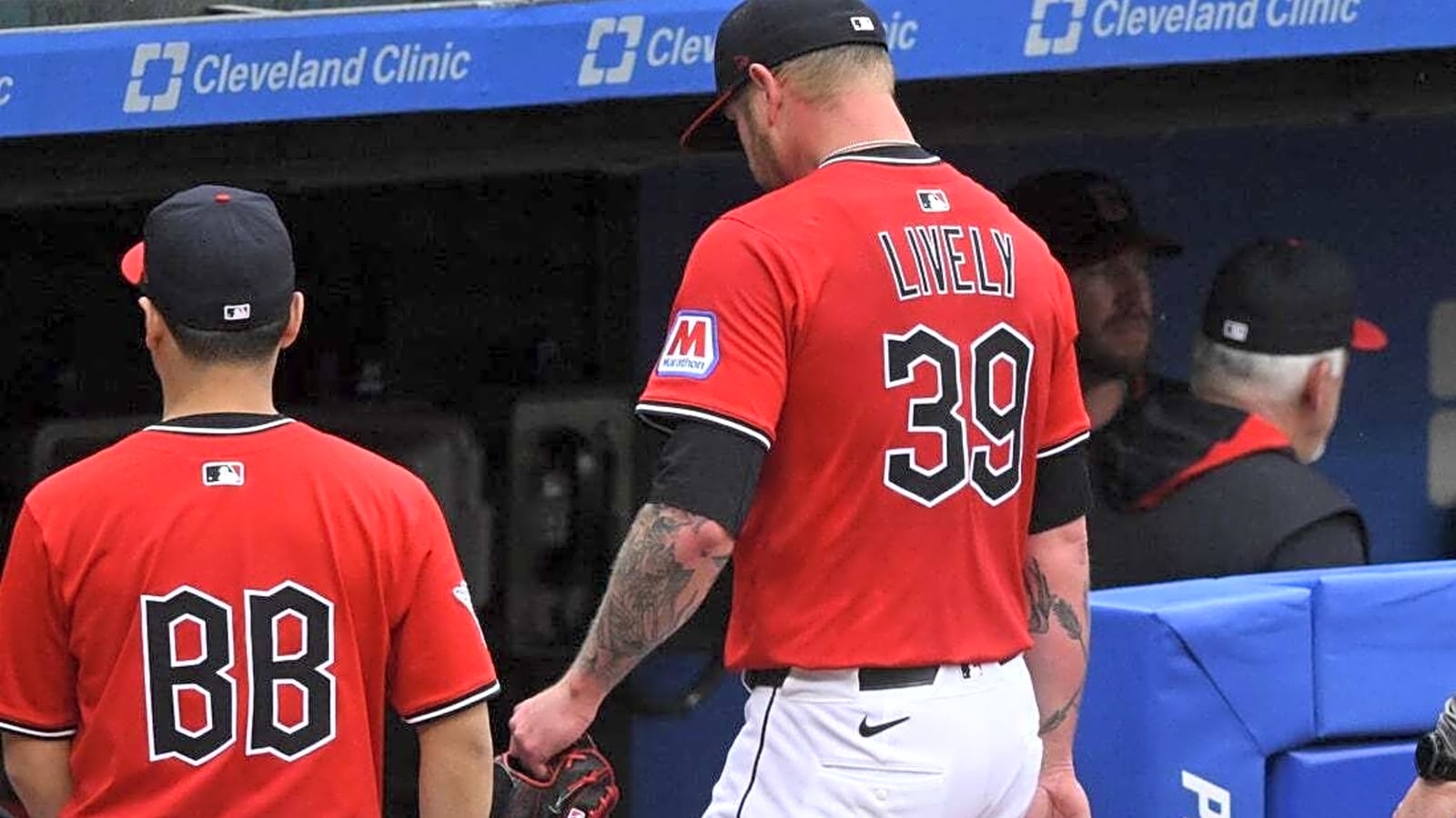 Guardians RHP Ben Lively leaves start with forearm injury