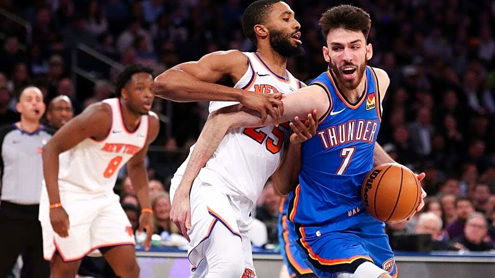 Chet Holmgren, Thunder hold off Knicks