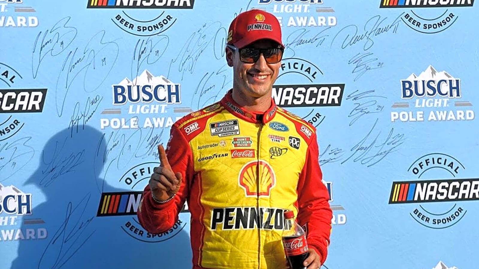 Joey Logano claims pole in New Hampshire