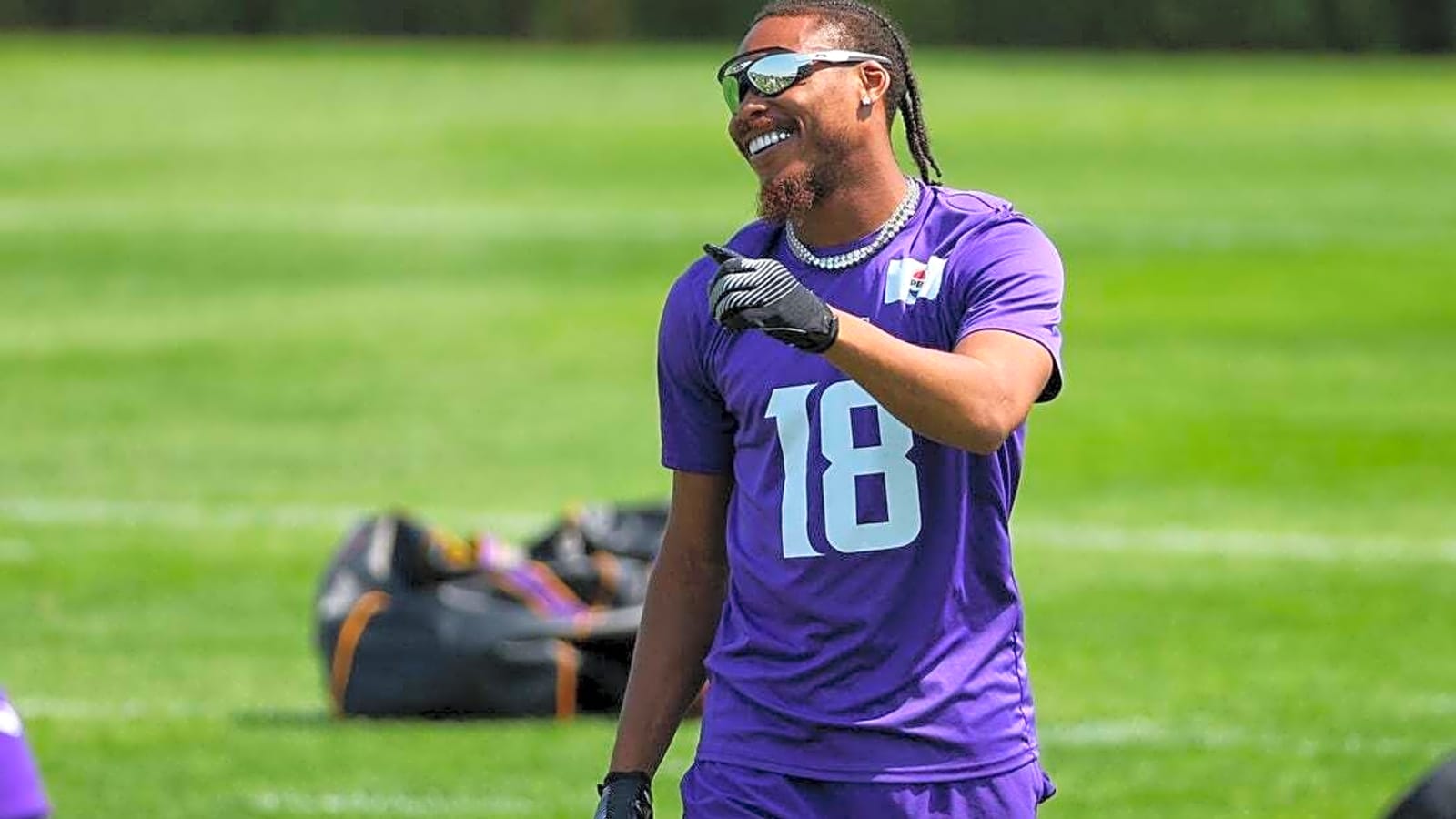 Vikings WR Justin Jefferson (hamstring) back at practice