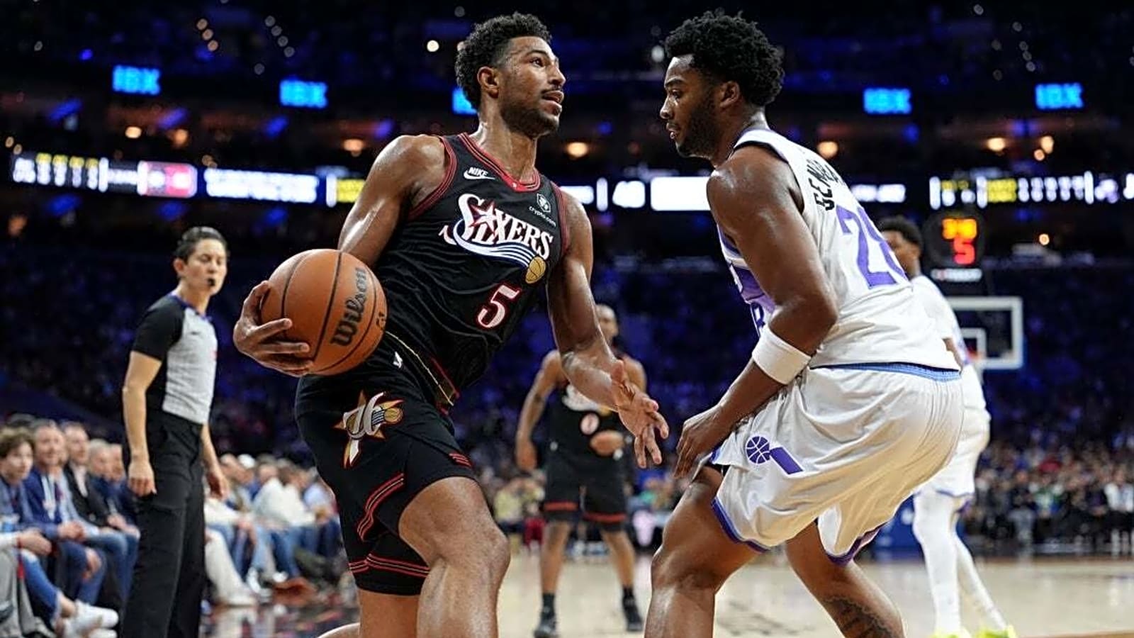 76ers rally late to hand Jazz 7th straight loss