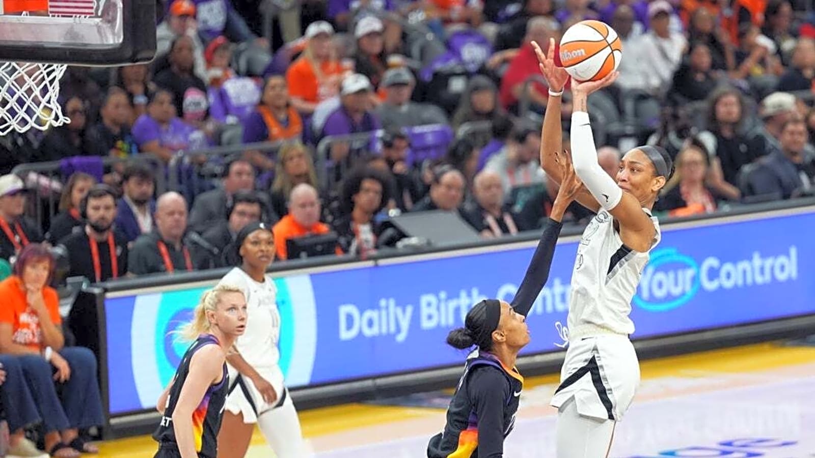 A&#39;ja Wilson pours in 31 as Aces complete Finals sweep of Mercury