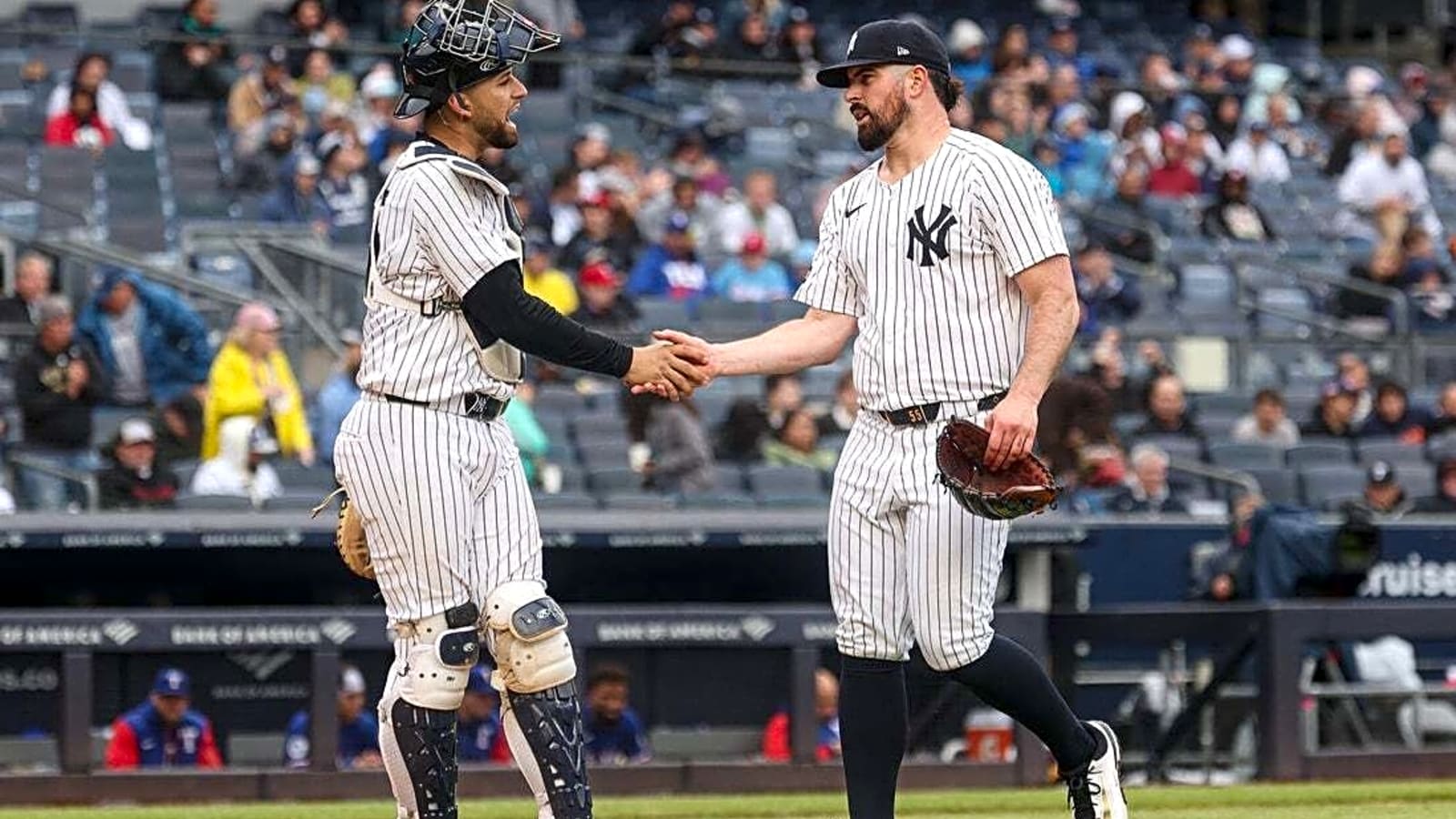 MLB roundup: Carlos Rodon, Yanks blank Rangers 1-0, sweep series