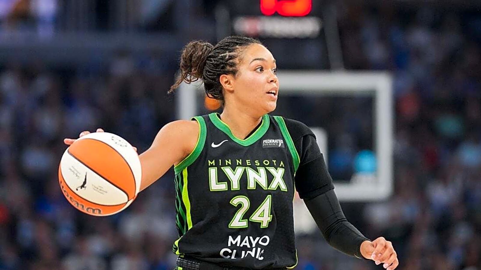 Lynx F Napheesa Collier departs with ankle injury