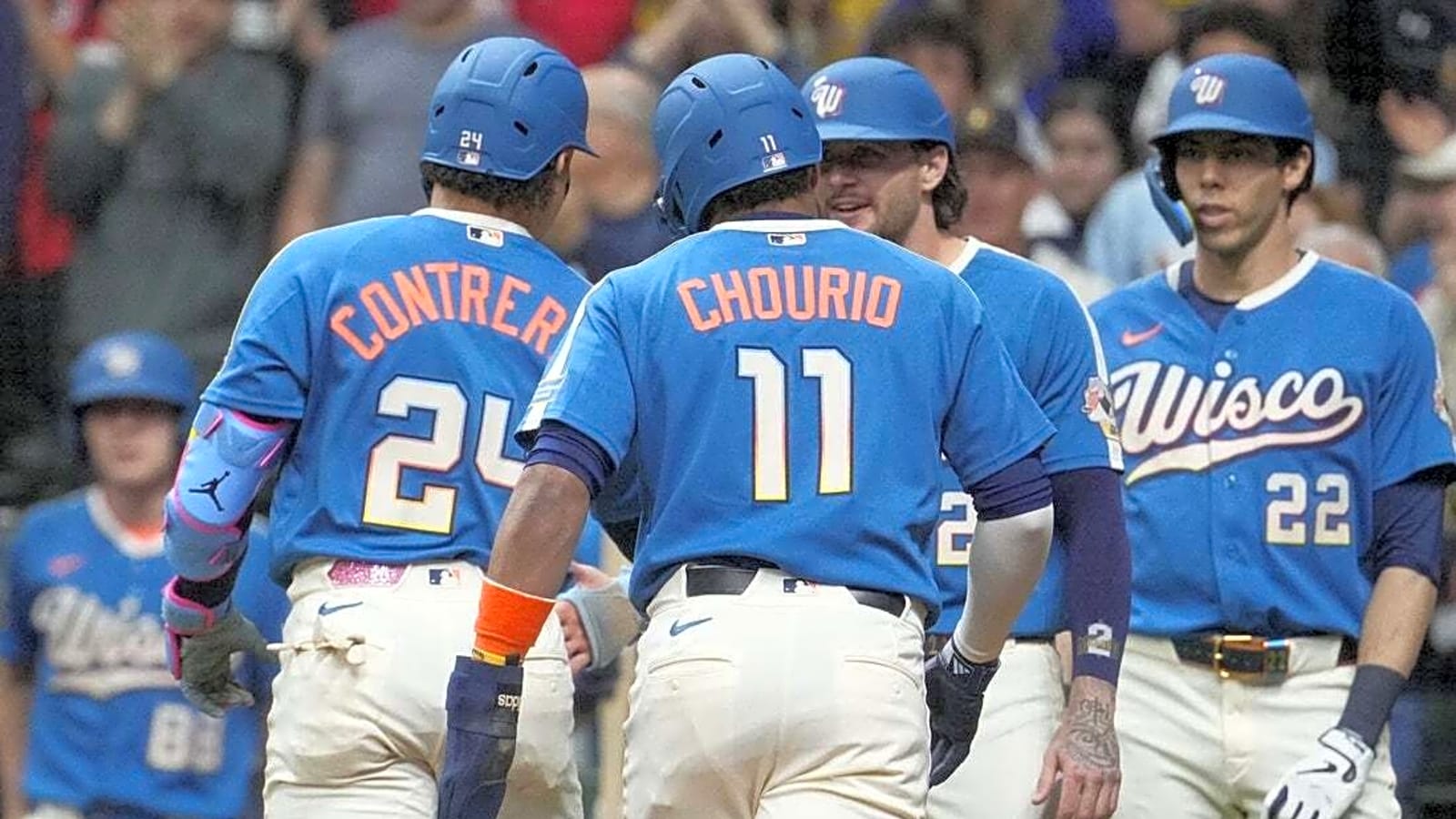 William Contreras, Brewers jump all over Dodgers