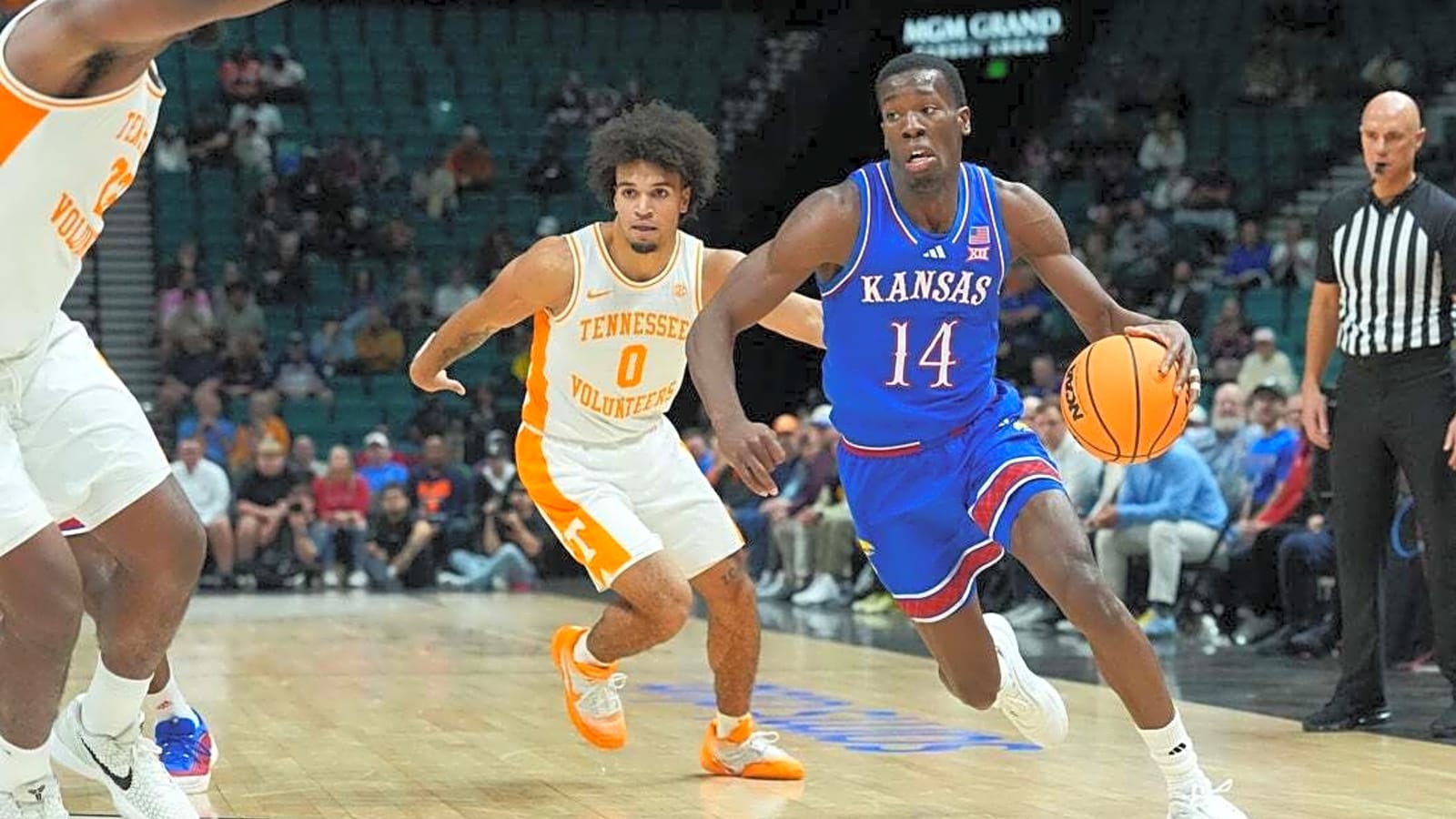 Kansas' late spurt downs undefeated No. 17 Tennessee