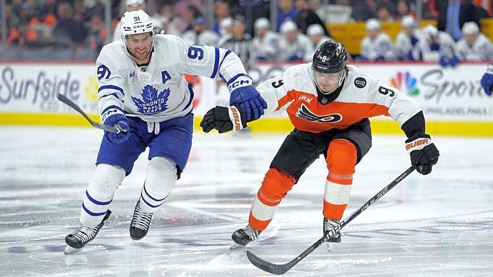 NHL roundup: Leafs top Flyers but D Chris Tanev leaves by stretcher