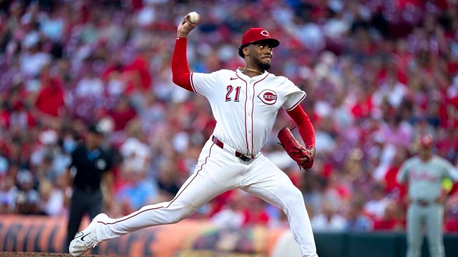 Hunter Greene, Reds continue wild-card chase vs. Angels