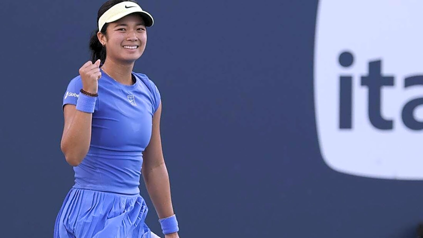 Alexandra Eala fights for victory during rain-soaked day in Rome