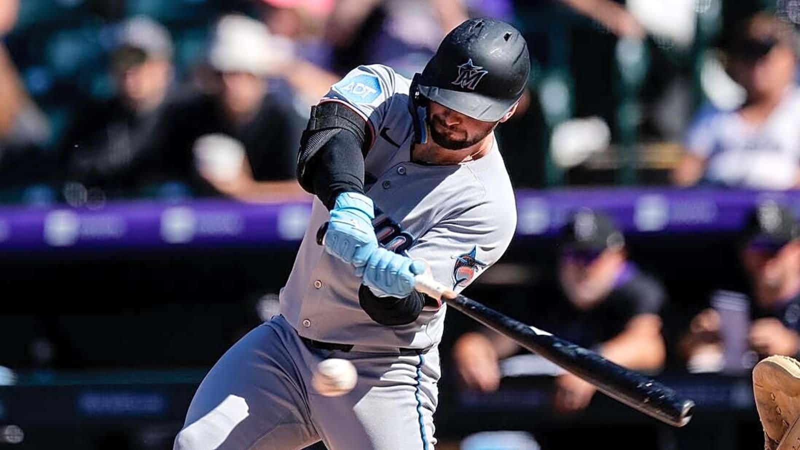 Marlins outslug Rockies to finish series sweep