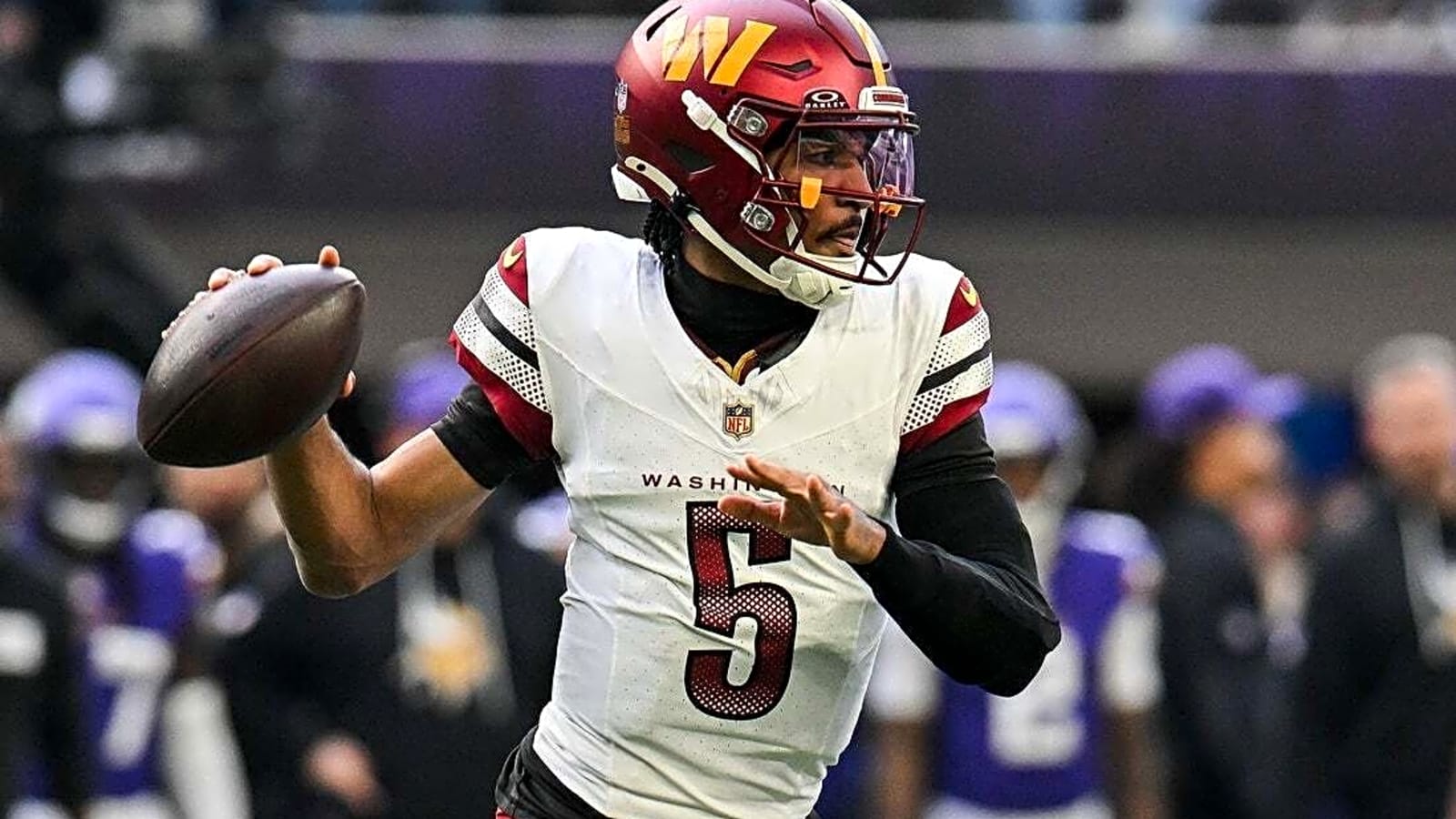 Commanders QB Jayden Daniels (elbow) out vs. Giants