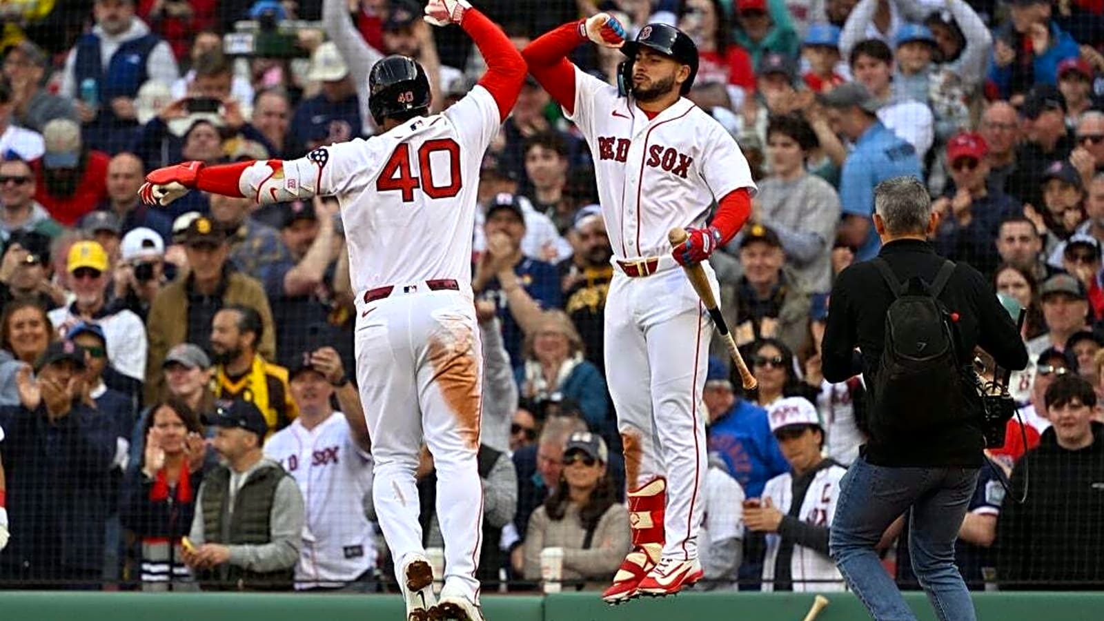 Homers help Red Sox win Fenway opener vs. Padres