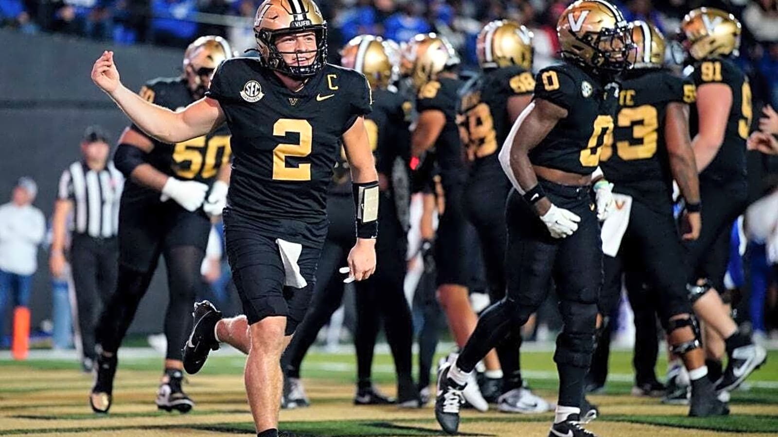 Diego Pavia sets passing record as No. 14 Vanderbilt routs Kentucky