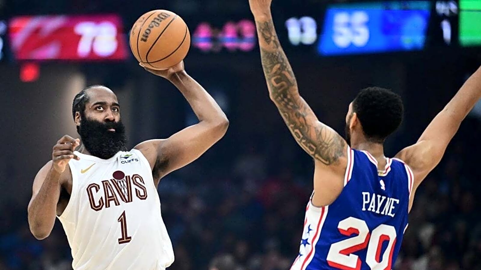 James Harden reaches 29,000-point plateau as Cavs rip 76ers