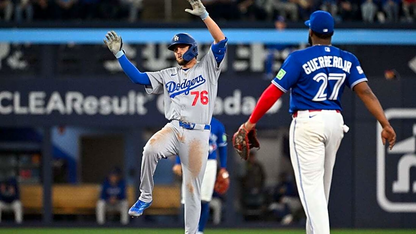 Dodgers' dominance adding to Blue Jays' woes