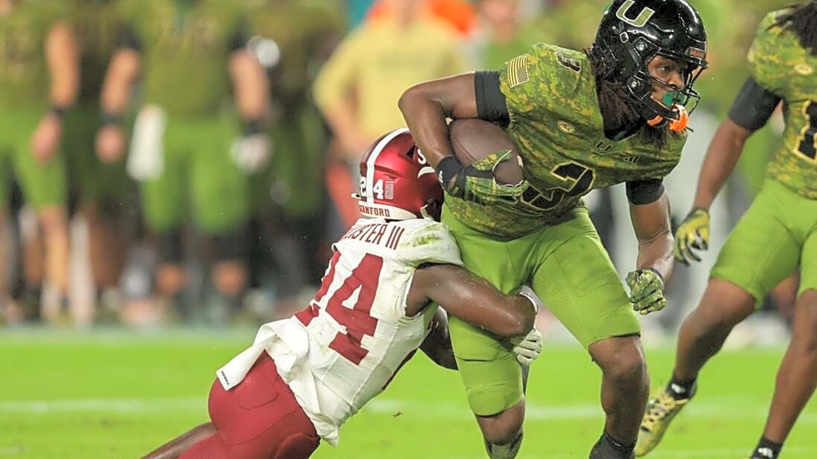 Mark Fletcher Jr.'s 3 TDs lead No. 9 Miami past Stanford