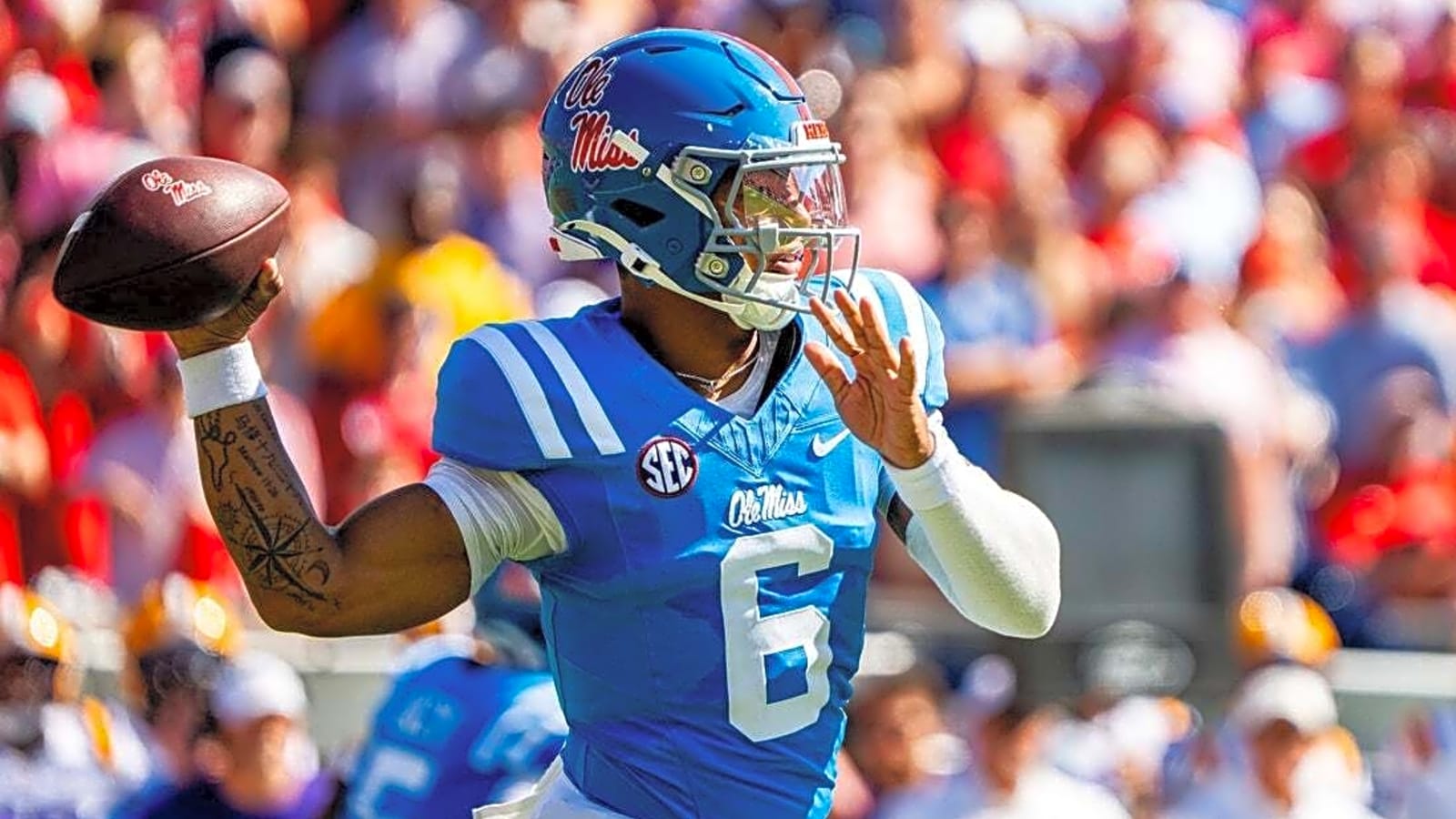 Trinidad Chambliss, No. 13 Ole Miss hold on to upset No. 4 LSU