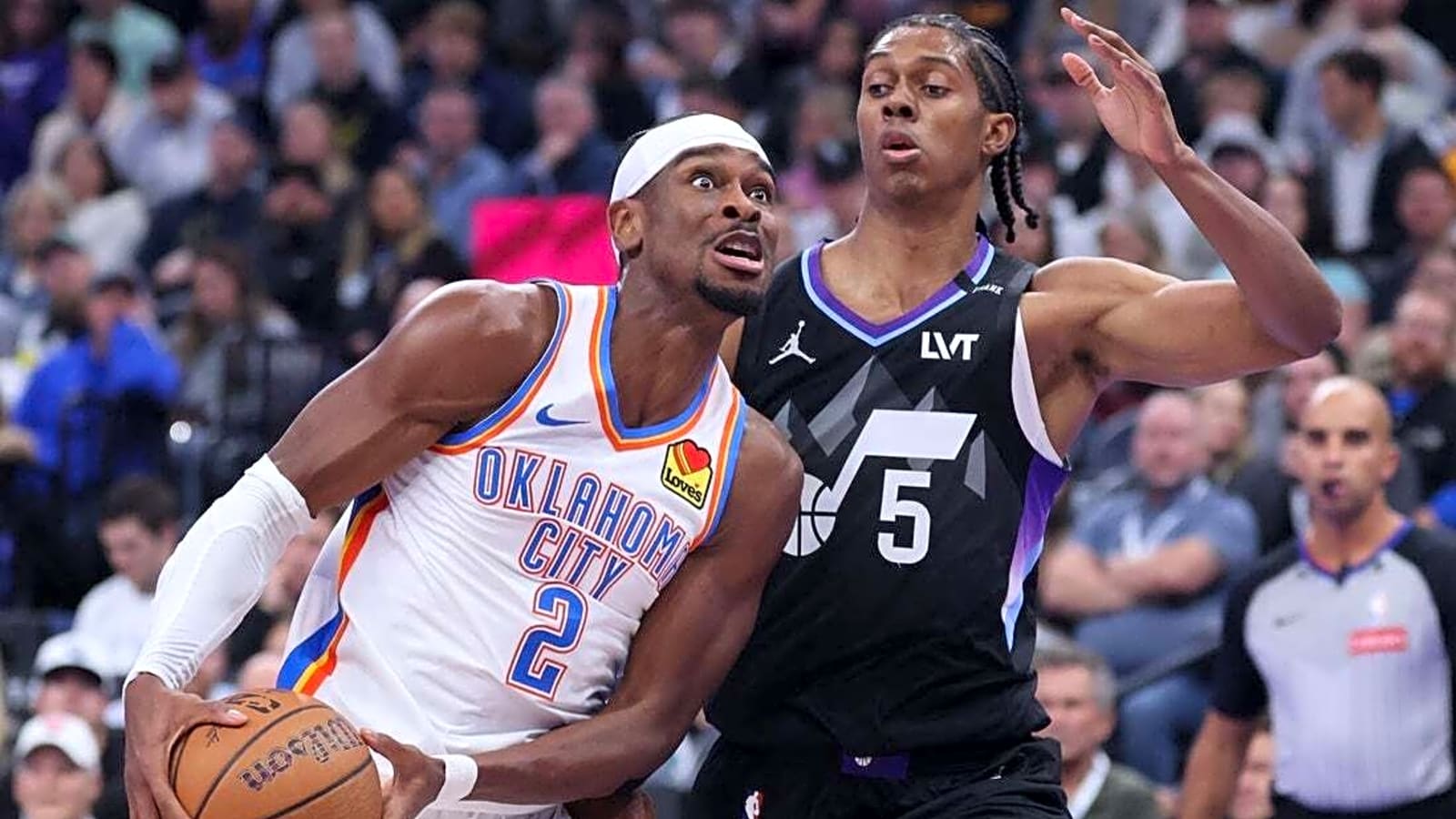 Thunder erase early deficit, trounce Jazz in NBA Cup